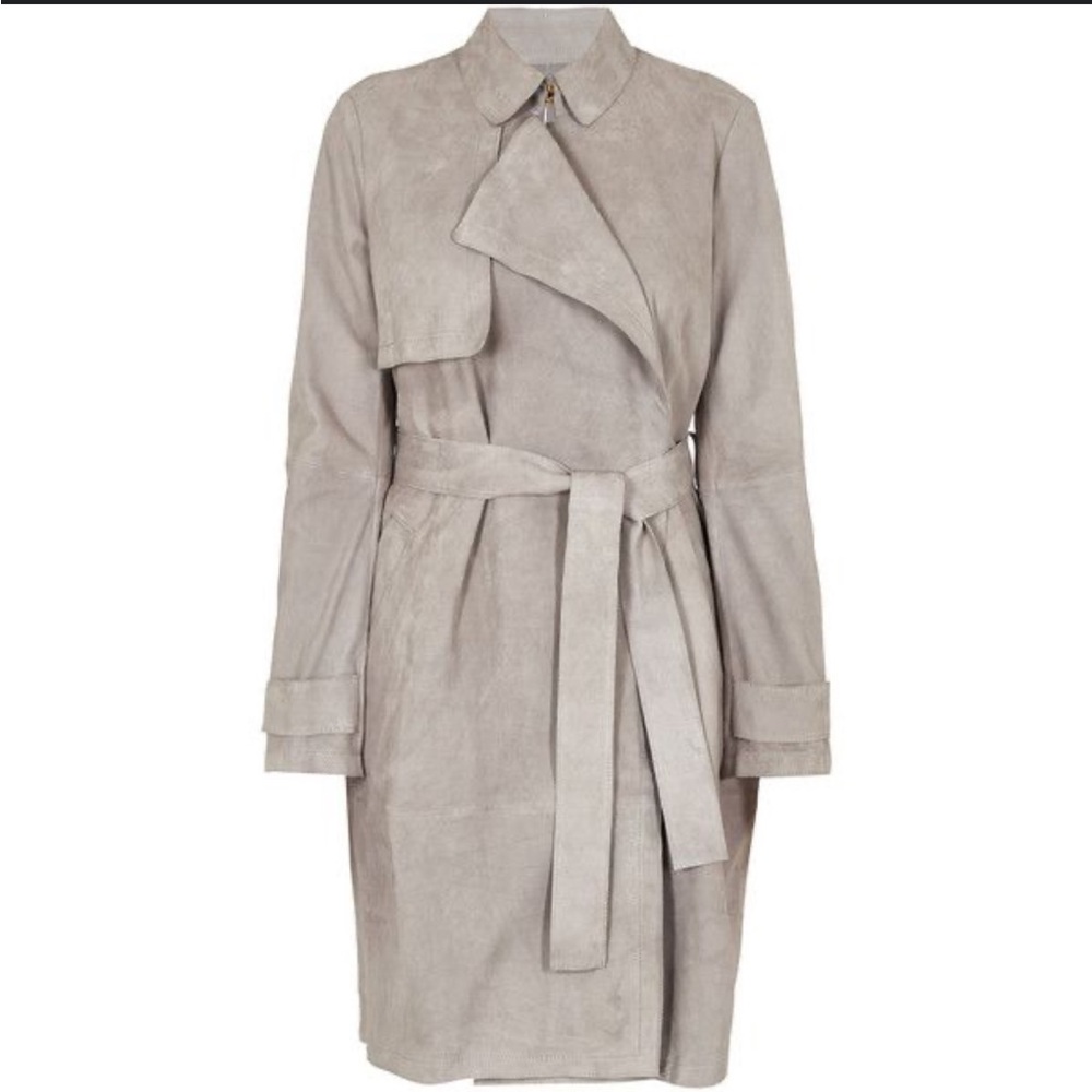 Hugo Boss, 100% Lamb, Leather Trench Coat